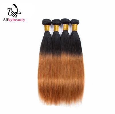Peruvian Natural Straight Virgin Hair Color 1b/30 Hair Weft