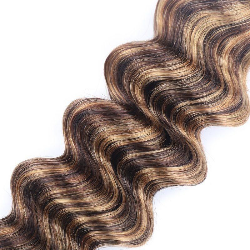 Wholesale Virgin 100% Human Hair Bundles Raw Brazilian Human Hair Extension P4-27 Piano Hair Bundles