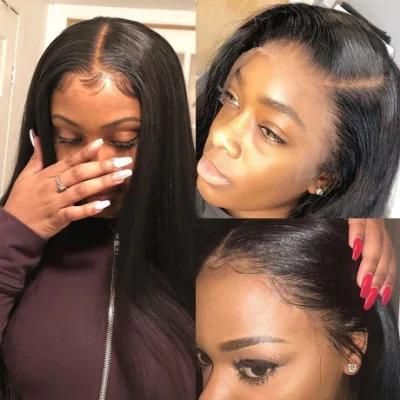 150% Density 100% Unprocessed Virgin Human Hair (18inch) Straight Hair Lace Front Wigs
