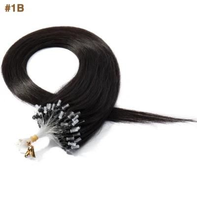 Straight Remy Micro Link Hair Extensions Micro Loop Hair Cold Fusion Micro Beads Human Hair Extensions