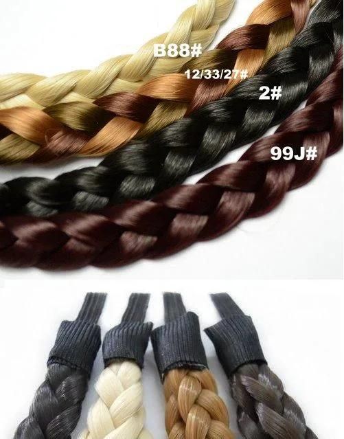 Wholesales Synthetic Elastic Hair Braids Braided Elastic Hair Bands