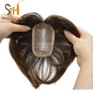Dark Root Natural Color Chinese Hair Toupee Closure for Men