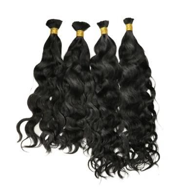 Wholesale Indian Human Hair Bundles Virgin Hair Bulk Braiding Hair Extension