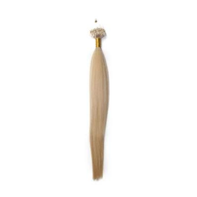 Blonde and Straight Micro-Loop Hairpiece for Women