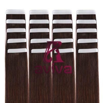 Virgin Hair Skin Weft Tape in Hair Extension PU Tape Human Hair Extension