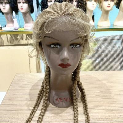 Wholesale Full Lace Synthetic Wig Braided Lace Wig with Baby Hair