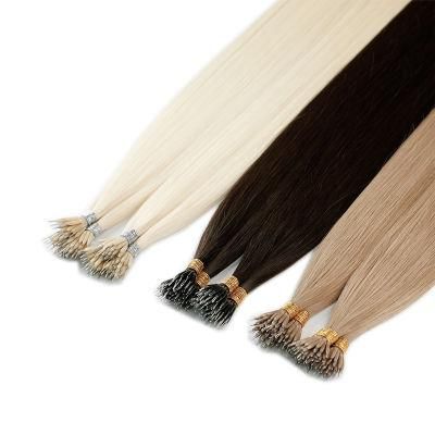 China Factory 100% Remy 1g Nano Hair Human Hair Extensions.