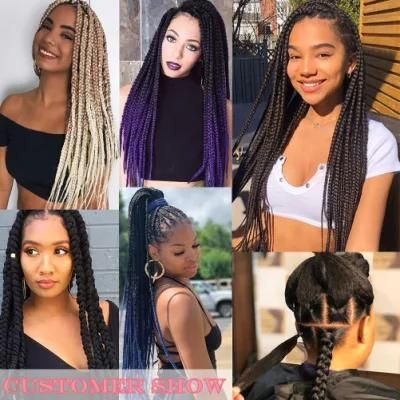 24inch Ombre Brown Color 6X Super Jumbo Hair Crochet Braids