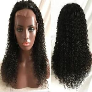 26&quot; Curly Hair 180% Customized Full Lace Wig Swiss Lace #1b