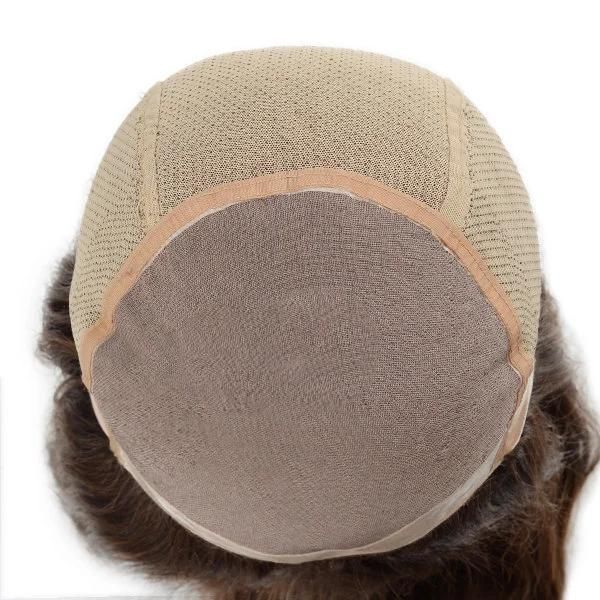 Lw5227 Beautiful Remy Hair Anti-Slip Silicon with Mono Base Glueless Female Toupee