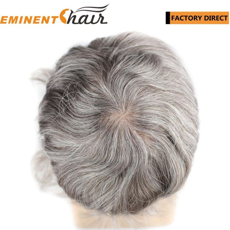 Custom Made Lace Front Men′s Toupee Human Hair