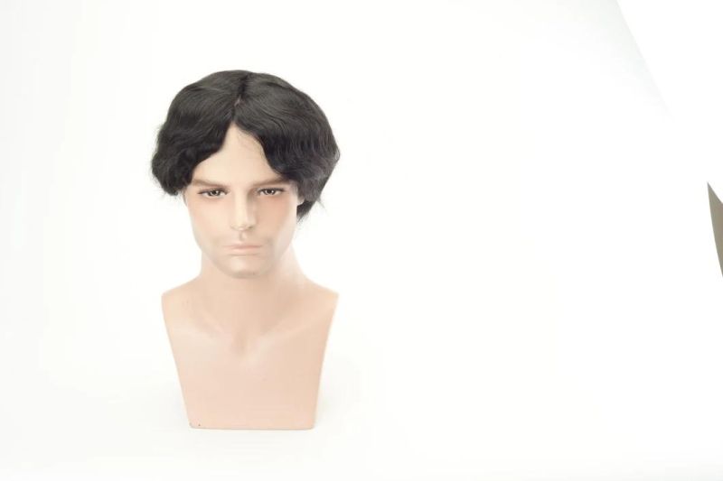 Super Thin Skin with French Lace Front Curl Wave Hair System
