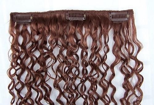 Clip on Hair Extension Brazilian Hair Curly Virgin Human Hair Extension