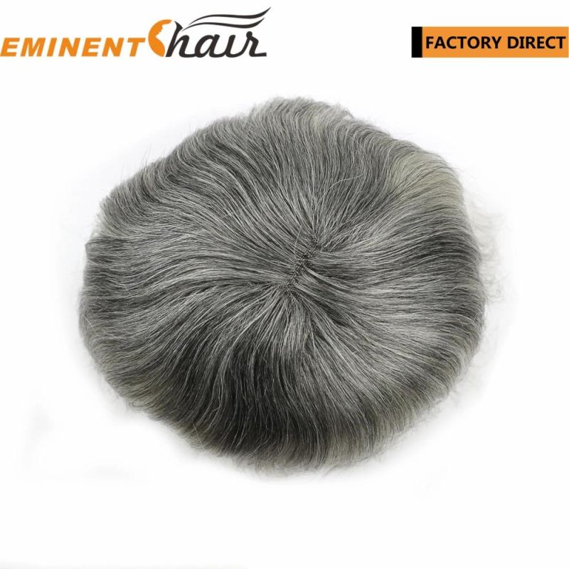 Factory Manufacturer Grey Hair Lace Hair Replacement