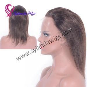 #2 Brazilian Remy Human Hair Full Lace Wigs Straight Human Hair Wig with Free Shipping