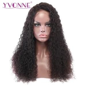 Malaysian Curly Lace Front Wigs Pre-Plucked Human Hair Wig Natural Color