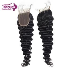 Hot Sale Vietnamese Cuticle Aligned Virgin Human Hair Side Part Deep Wave Swiss Lace Closure
