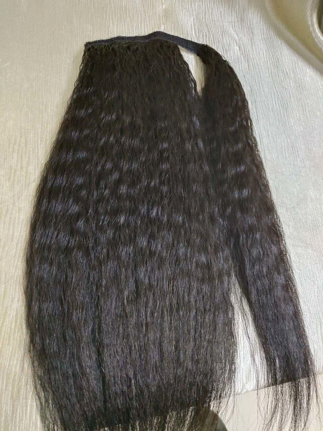 New Arrival Factory Price Kinky Straight Ponytail Extensions