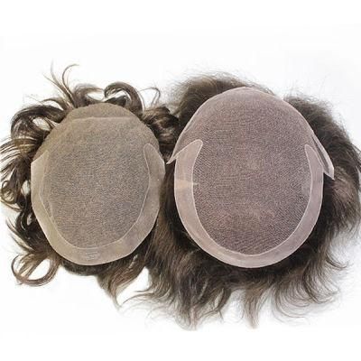 Duplicated Human Hair Toupee for Men