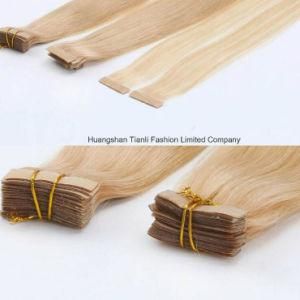 22&quot; Russian Human Hair Tape Hair Extension Double Drawn Hair #Blond