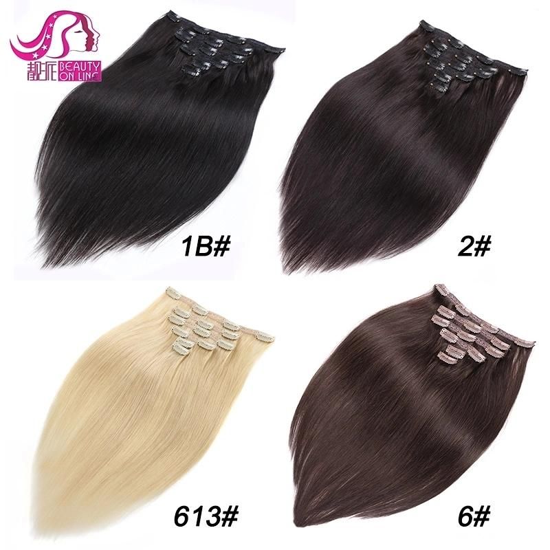 Perfect Customer Experience Premium Wholesale Afro Hair Clip in Extensions Long Curly Clip in Human Hair Extension