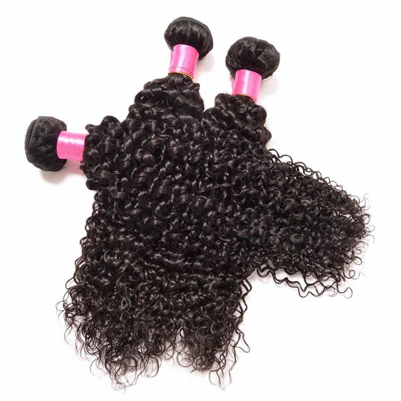 Deep Wave Bundles 100% Human Virgin Hair Extension 3 4 Bundles Brazilian Water Wave Curly Hair Bundles