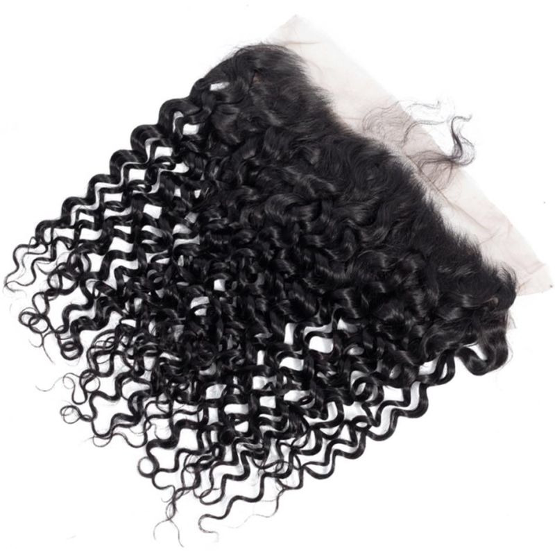 Kbeth Kinky Curly 13*4 Ear to Ear Human Hair Closure 2022 Fashion Custom Accept Real Brazilian 8 Inch Hand Made Hair Pieces Ready to Ship