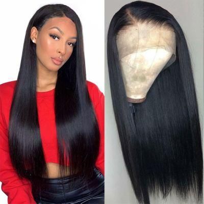 Factory Directly Sell Brazilian Straight Full Lace Human Hair Wigs 10-26 Inch with Baby Hair Pre Plucked Remy Hair Wig