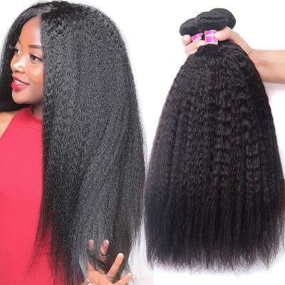 Kbeth Wholesale Cheap Kinky Straight Bundles 100% Unprocessed Mink Virgin Brazilian Silky Kinky Straight Hair Overnight Shipping