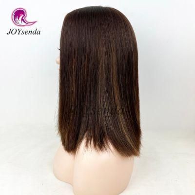 No Layer Highlight Color High Quality Unprocess Virgin Human Hair Kosher Wigs/Jewish Wigs Manufacturer