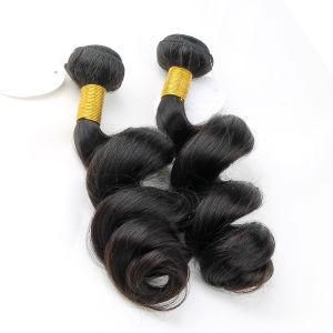 Best Quality Natural Black Color Loose Wave Remy Hair Extension Brazilian Hair Weave