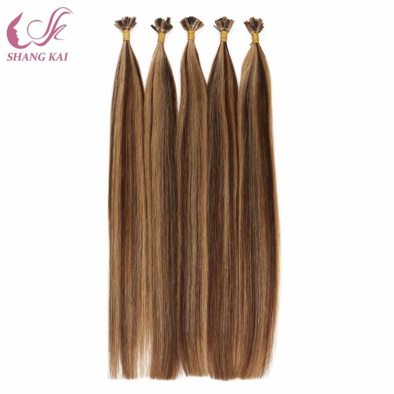 Cuticle Aligned Virgin Hair Indian Mix Piano Color Keratin Pre Bonded Flat Tip Hair Aliexpress