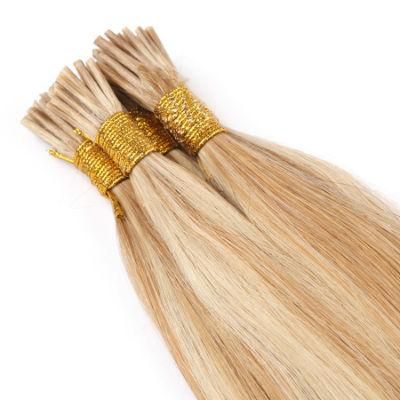 Double Drawn I Tip Human Hair Extensions Straight Pre Bonded Fusion Remy Hair 20&prime;&prime; 28&prime;&prime; 1g/S
