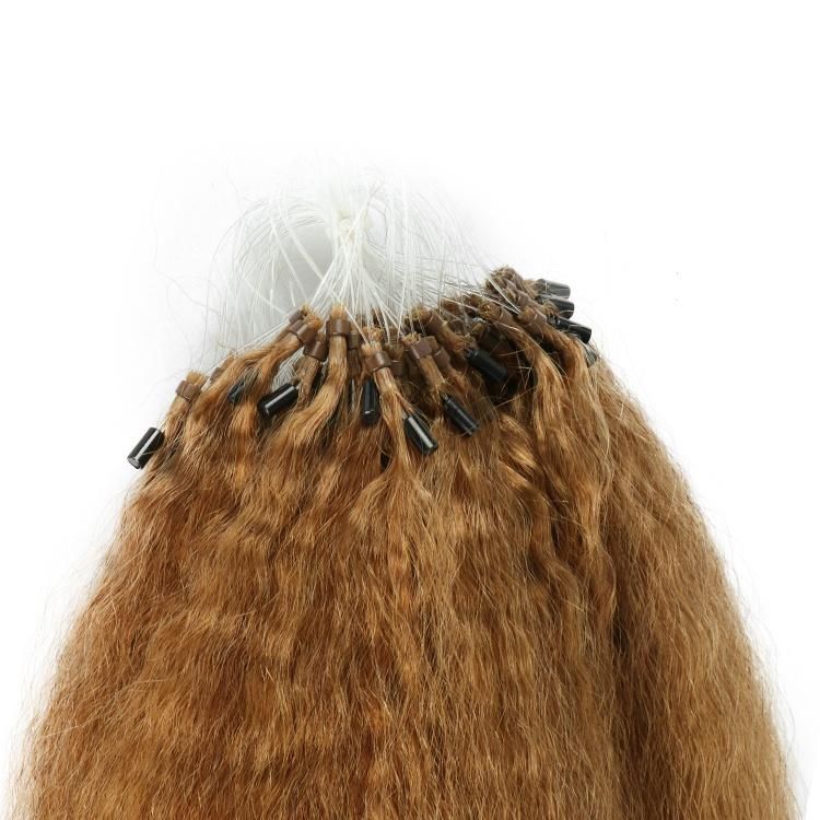 Micro Links 12A Remy Virgin Human Hair Kinky Straight Micro Ring Hair Extension