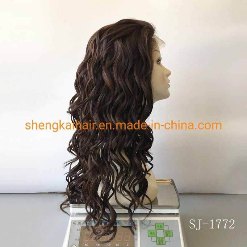 High Quality Synthetic Hair Full Hand Tied Wholesale Lace Front Wig