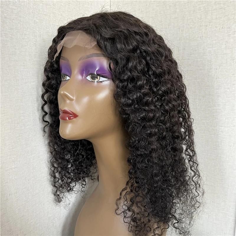 Jerry Curly 4*4 Lace Wig Brazilian Human Hair Wigs for Black Women
