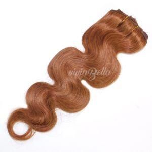 Copper Red Peruvian Body Wave Clip-in 100% Human Hair