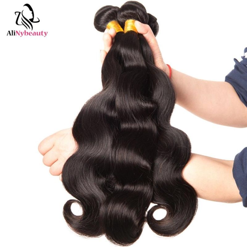 Alinybeauty Brazilian Cuticle Aligned Hair, Wholesale Human Hair Weave Bundle Virgin Hair Vendor, Raw Mink Virgin Brazilian Hair Bundles