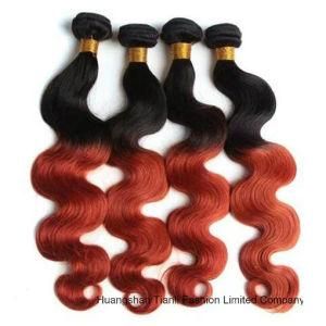 16&quot; Human Virgin Hair Extension Ombre 2tone Wave Hair
