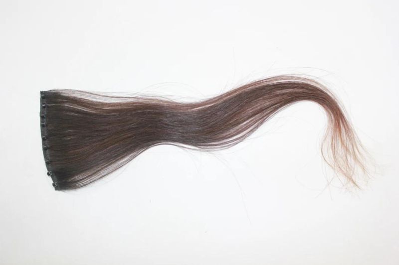 Single Piece Human Hair Clip Hair Extension