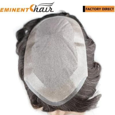 Hair Factory Silk Mono Virgin Hair Men&prime;s Toupee