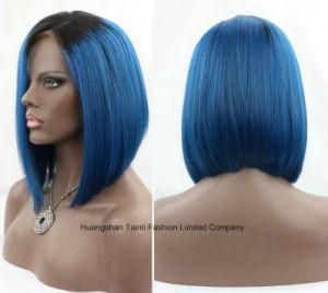 Virgin Malaysian Two Tone Human Hair Bob Wig (density 130%)