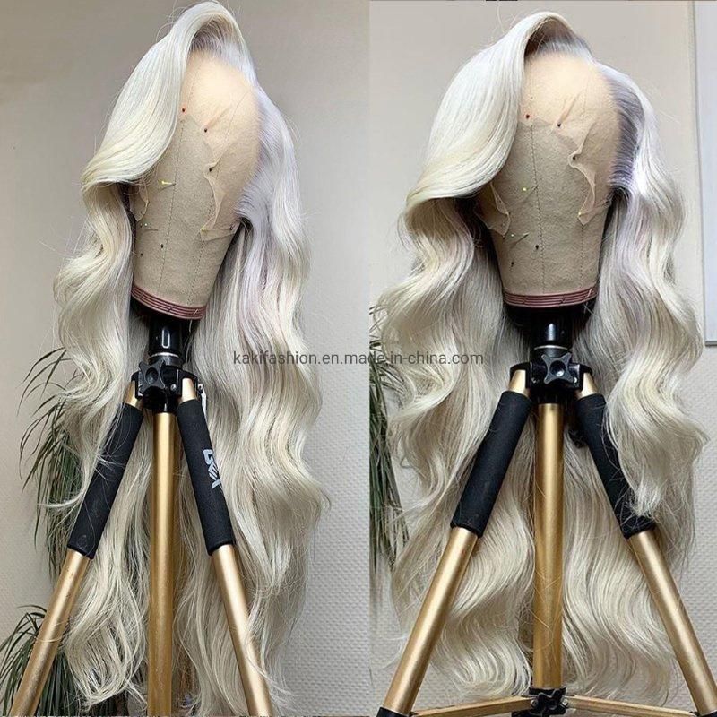 2022 Blond 22 Inch Swiss HD Virgin Hair Wholesale High Density Synthetic Lace Front Wigs