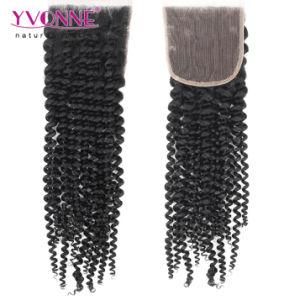 Yvonne Hot Sales Virgin Brazilian Kinky Curly Lace Closure Human Hair