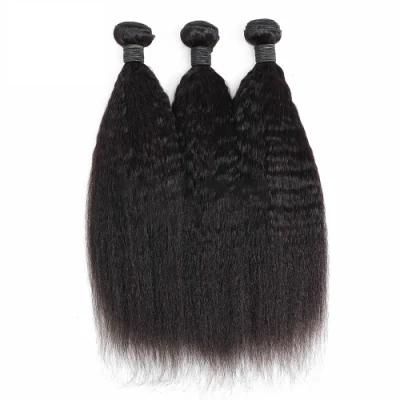 Top Quality Raw Hair Kinky Straight Hair Extension Remy Human Hair