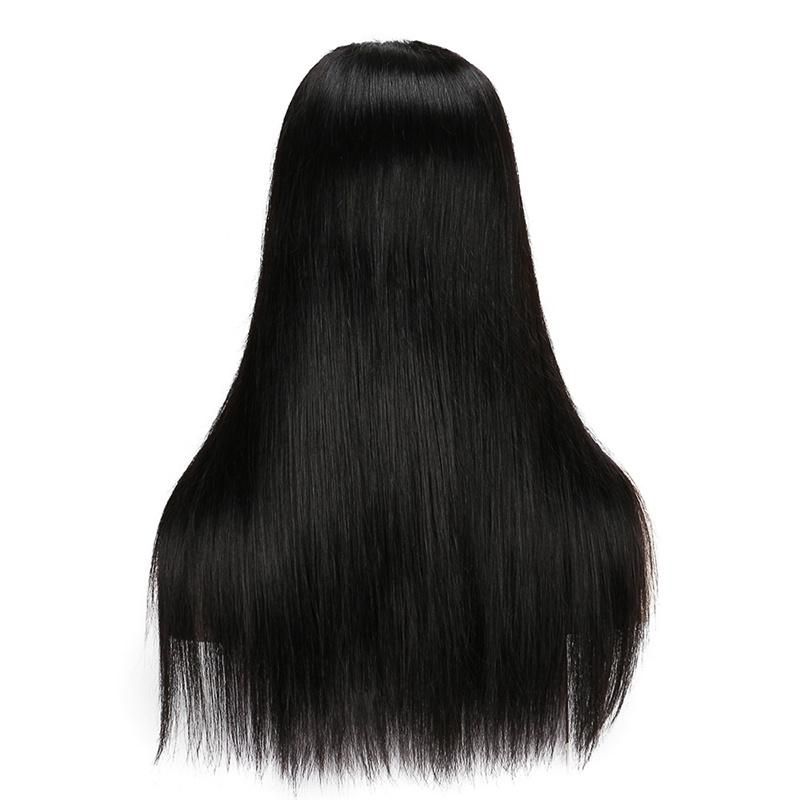 8-26inch Silky Straight 150% 180% Density Human Hair Wigs Lace Frontal Wigs