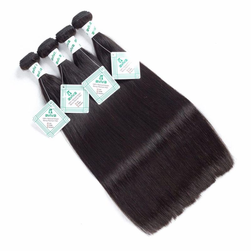 8A Brazilian Human Hair Extension Natural Color Hair