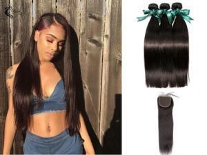 9A Chinese Straight 100% Pure Hair Extension Natural Black Wholesale for Africans