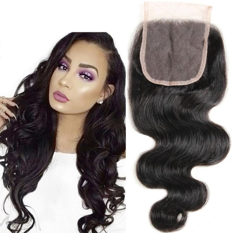 Virgin Hair Grade 12A Closure 4X4 Lace Free Part HD Deep Wave Closure
