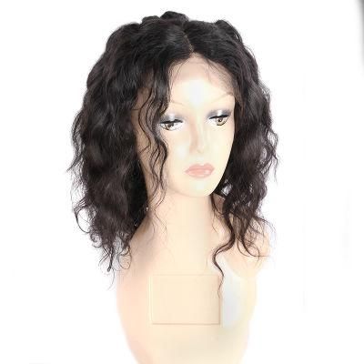 Natural Water Wave Human Hair Lace Closure Wig Lace Frontal Wig